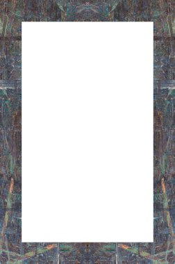 Retro desenli eski boyalı çerçeve