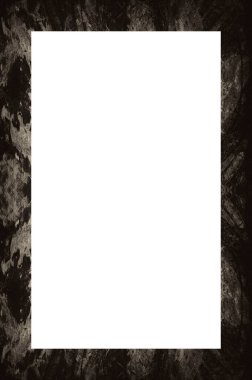 Retro desenli eski boyalı çerçeve