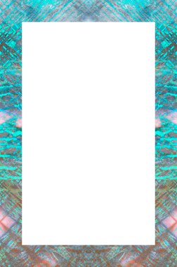 Retro desenli eski boyalı çerçeve