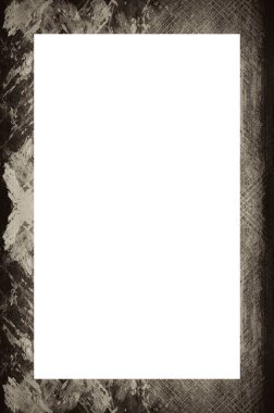 Retro desenli eski boyalı çerçeve