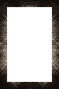 Retro desenli eski boyalı çerçeve