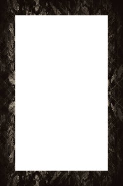 Retro desenli eski boyalı çerçeve