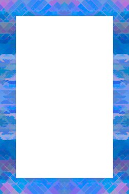 Retro desenli eski boyalı çerçeve