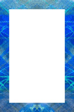 Retro desenli eski boyalı çerçeve