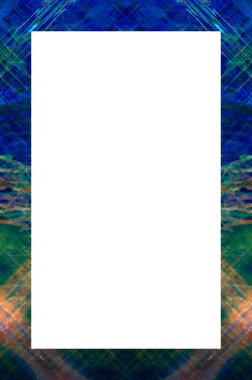 Retro desenli eski boyalı çerçeve