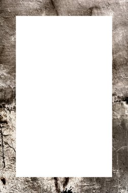 Retro desenli eski boyalı çerçeve