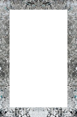 Retro desenli eski boyalı çerçeve