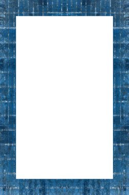 Retro desenli eski boyalı çerçeve