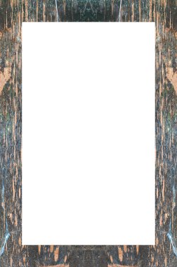 Retro desenli eski boyalı çerçeve