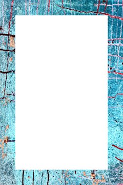 Retro desenli eski boyalı çerçeve