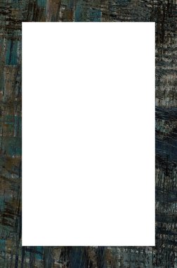 Retro desenli eski boyalı çerçeve