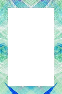 Retro desenli eski boyalı çerçeve