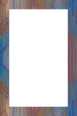 Retro desenli eski boyalı çerçeve