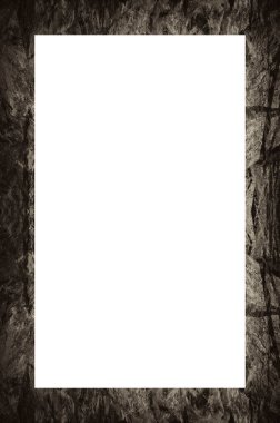 Retro desenli eski boyalı çerçeve