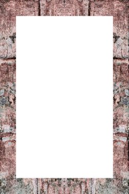 Retro desenli eski boyalı çerçeve