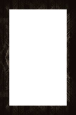 Retro desenli eski boyalı çerçeve