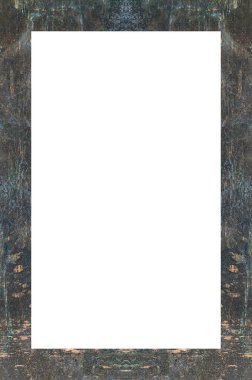 Retro desenli eski boyalı çerçeve