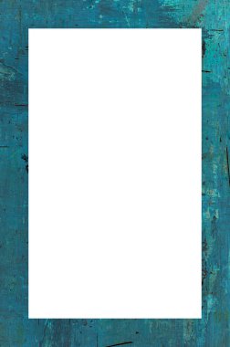 Retro desenli eski boyalı çerçeve