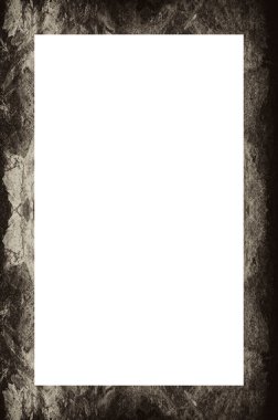 Retro desenli eski boyalı çerçeve