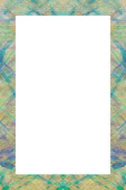 Retro desenli eski boyalı çerçeve