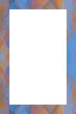 Retro desenli eski boyalı çerçeve