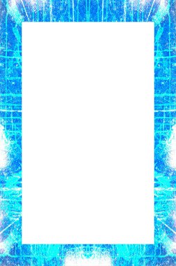 Retro desenli eski boyalı çerçeve