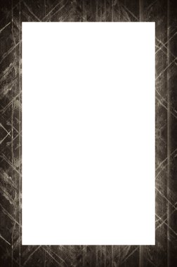 Retro desenli eski boyalı çerçeve