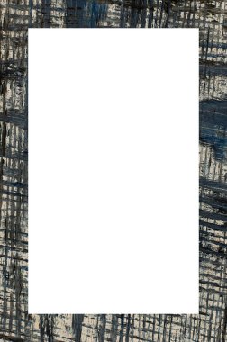 Retro desenli eski boyalı çerçeve