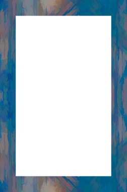 Retro desenli eski boyalı çerçeve