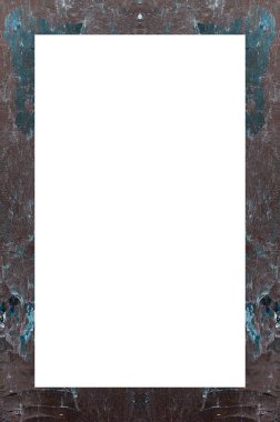 Retro desenli eski boyalı çerçeve