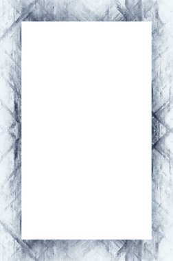 Retro desenli eski boyalı çerçeve