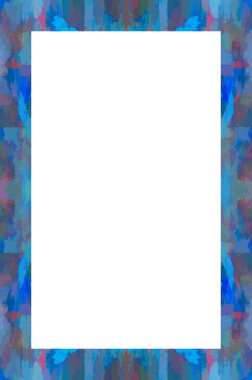 Retro desenli eski boyalı çerçeve