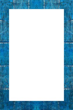 Retro desenli eski boyalı çerçeve