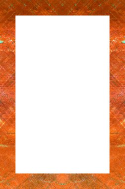 Retro desenli eski boyalı çerçeve