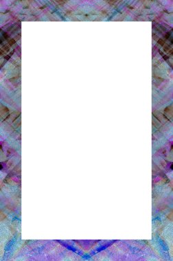 Retro desenli eski boyalı çerçeve