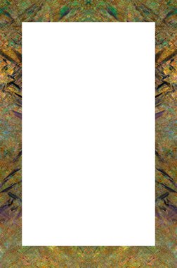 Retro desenli eski boyalı çerçeve