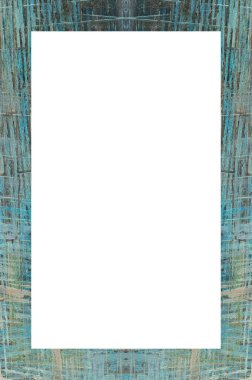 Retro desenli eski boyalı çerçeve