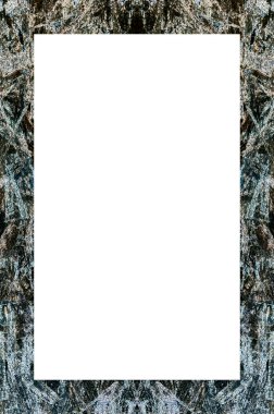 Retro desenli eski boyalı çerçeve