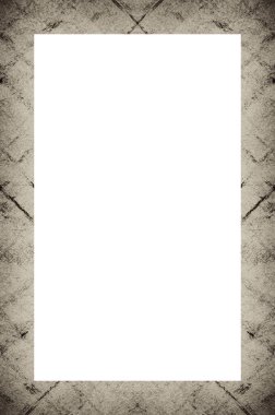 Retro desenli eski boyalı çerçeve