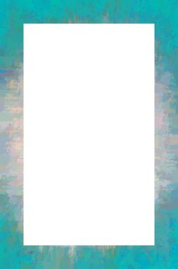 Retro desenli eski boyalı çerçeve