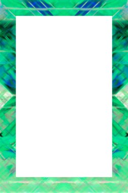 Retro desenli eski boyalı çerçeve