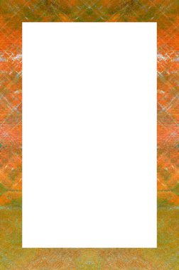 Retro desenli eski boyalı çerçeve