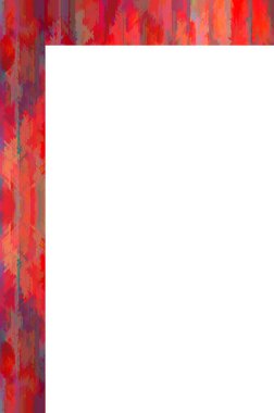 Retro desenli eski boyalı çerçeve