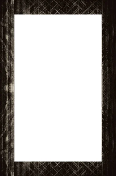 Oud Beschilderd Frame Met Retro Patroon — Stockfoto