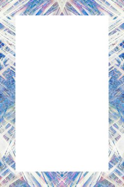 Retro desenli eski boyalı çerçeve