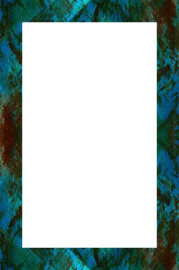 Retro desenli eski boyalı çerçeve