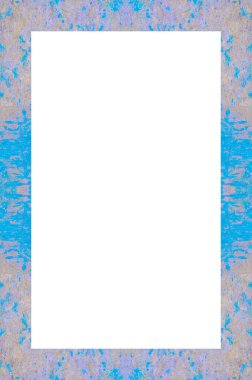 Retro desenli eski boyalı çerçeve