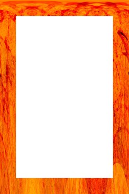 Retro desenli eski boyalı çerçeve