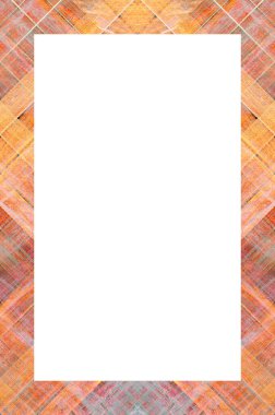 Retro desenli eski boyalı çerçeve