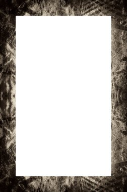 Retro desenli eski boyalı çerçeve